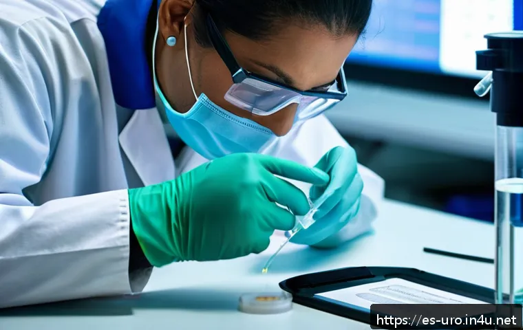 비뇨기과 진료 중 소변 검사 과정 관련 이미지 1